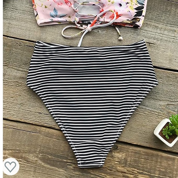 Cupshe | High Waisted Bikini Bottoms - Picture 3 of 11